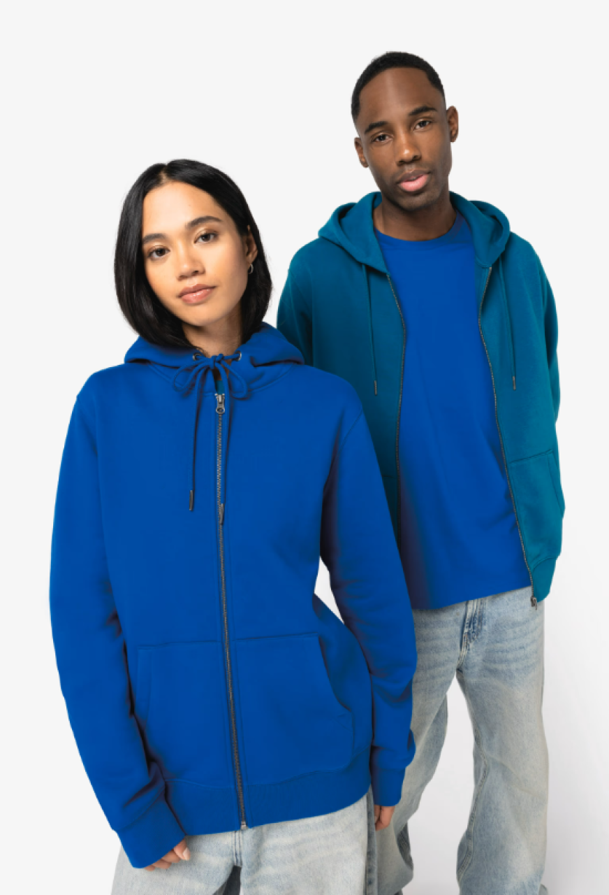 NS402 - UNISEX ZIP-UP HOODED SWEATSHIRT