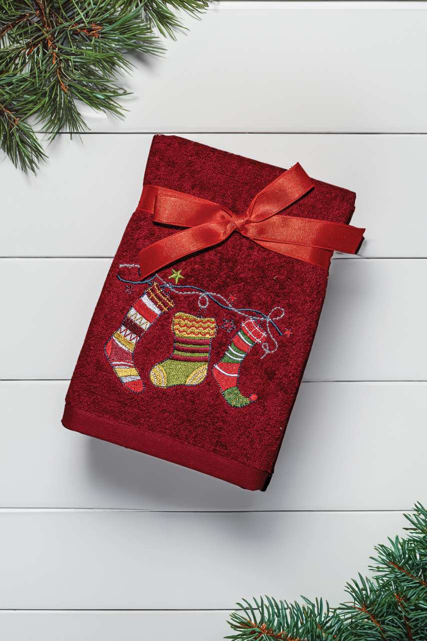 OLXMAS16 - OLIMA CHRISTMAS TOWEL - CHRISTMAS SOCKS