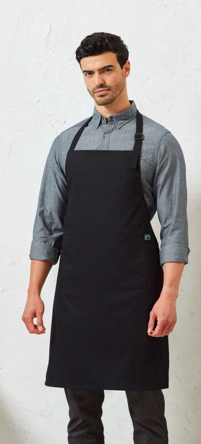 PR112 - COTTON BIB APRON, FAIRTRADE & ORGANIC CERTIFIED