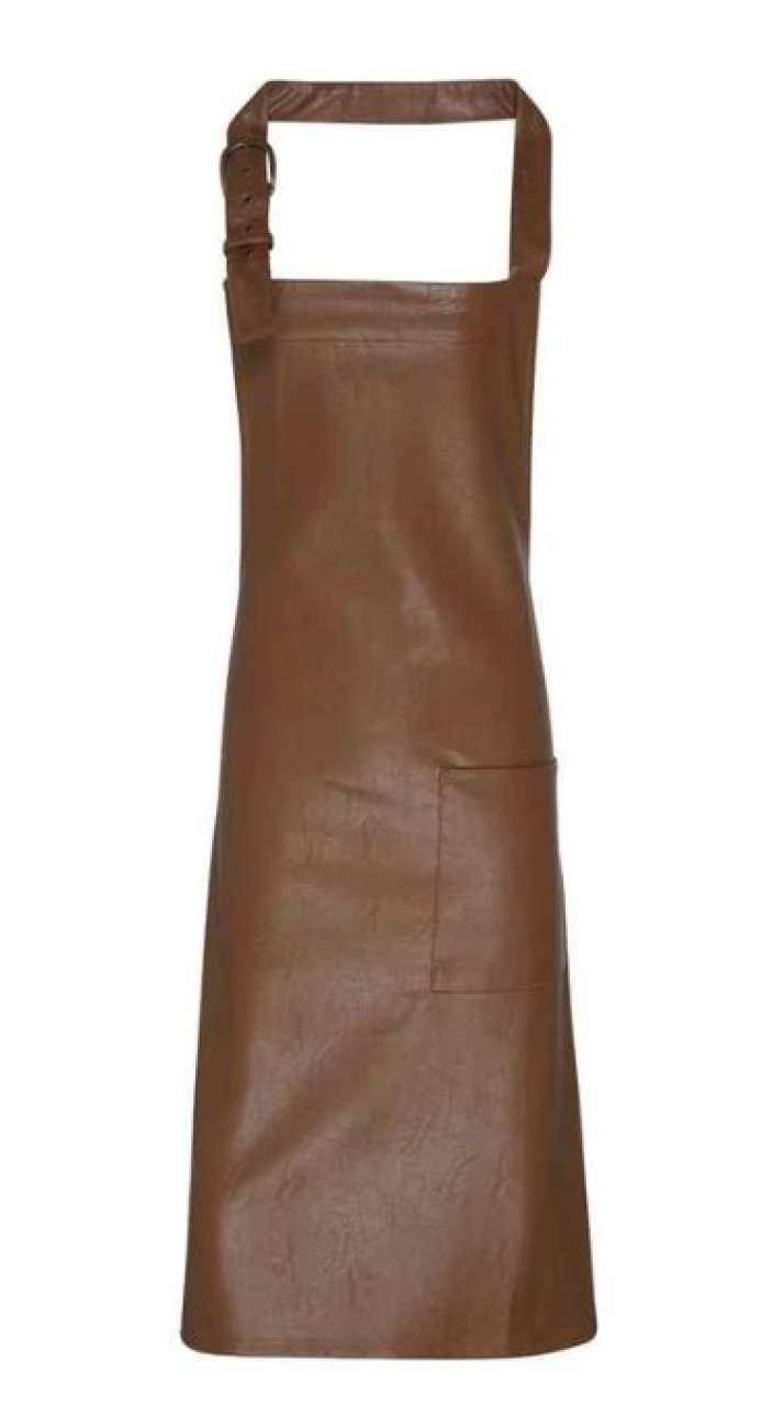 PR139 - FAUX LEATHER BIB APRON