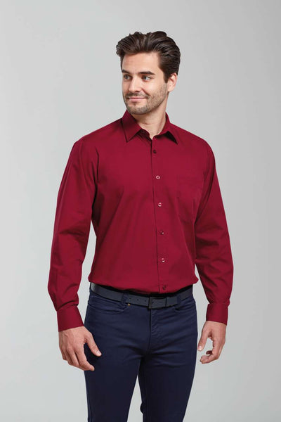PR200 - MEN'S LONG SLEEVE POPLIN SHIRT