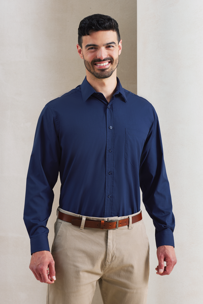 PR200 - MEN'S LONG SLEEVE POPLIN SHIRT