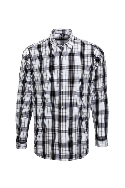 PR254 - 'GINMILL' CHECK - MEN'S LONG SLEEVE COTTON SHIRT