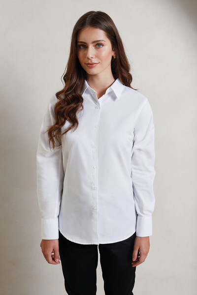 PR334 - WOMEN'S LONG SLEEVE SIGNATURE OXFORD BLOUSE