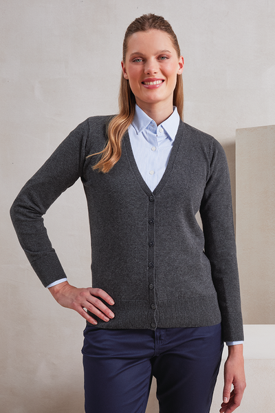 PR697 - WOMEN'S BUTTON-THROUGH KNITTED CARDIGAN