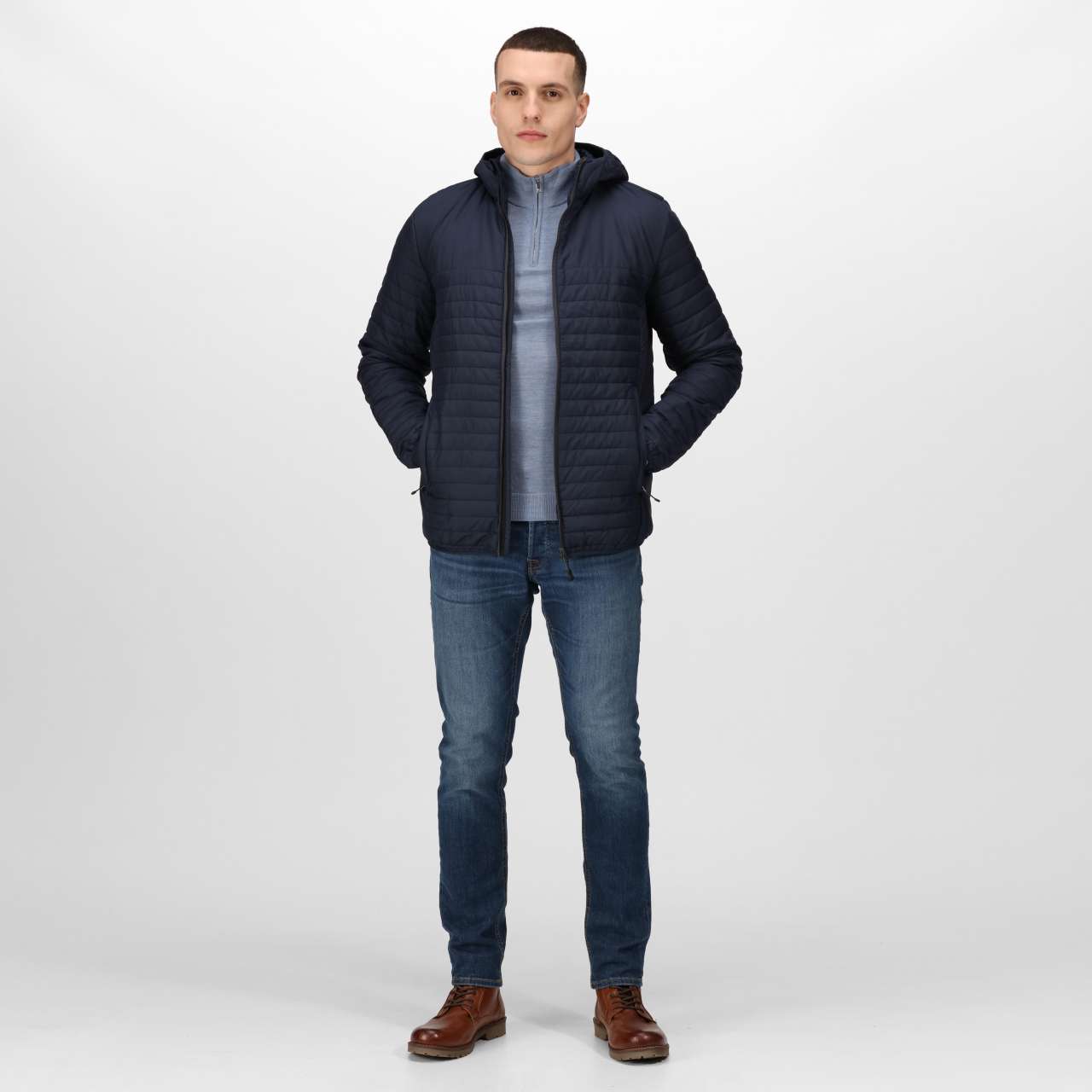 RETRA423 - HONESTLY MADE RECYCLED THERMAL HOODED JACKET