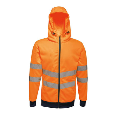 RETRA471 - HI VIS PRO FULL ZIP STRETCH HOODIE JACKET