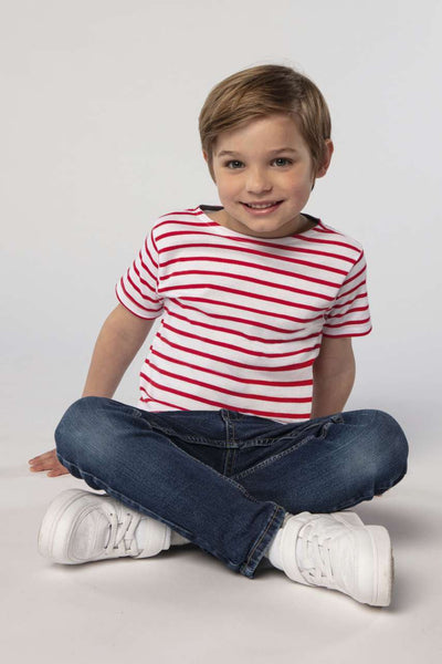 SO01400 - SOL'S MILES KIDS' - ROUND NECK STRIPED T-SHIRT