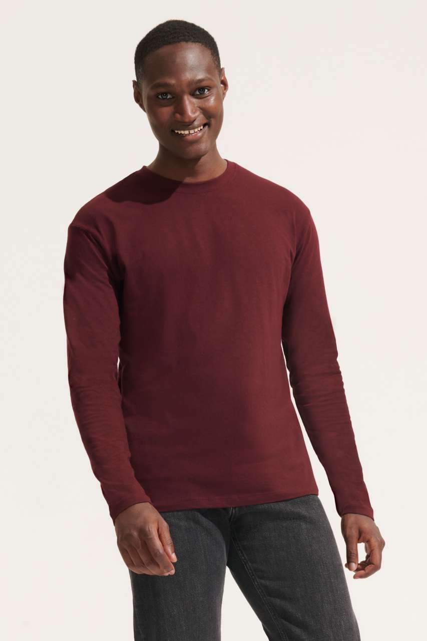 SO11420 - SOL'S MONARCH - MEN'S ROUND COLLAR LONG SLEEVE T-SHIRT