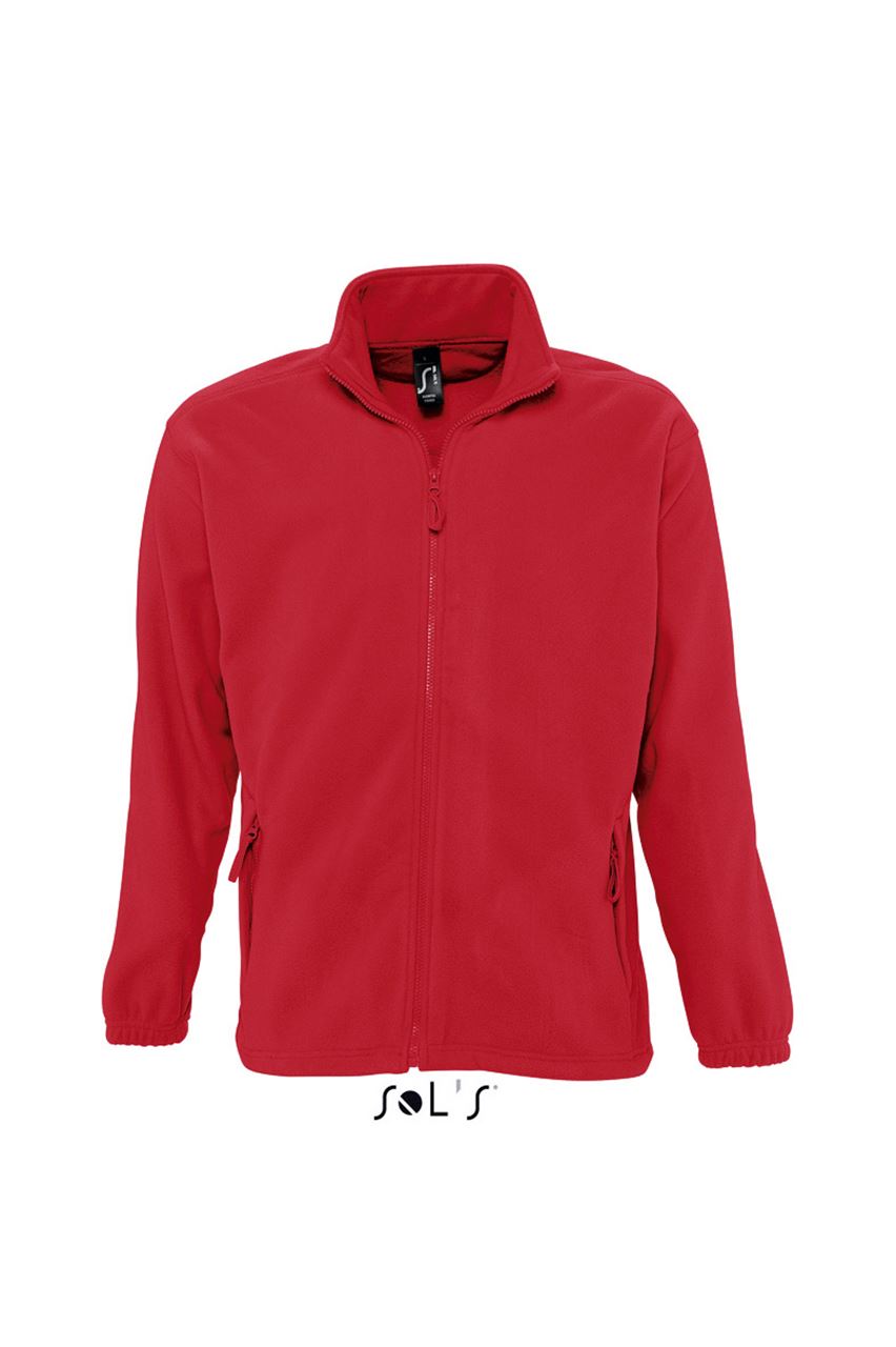 SO55000 - SOL'S NORTH MEN - ZIPPED FLEECE JACKET – Mărimi 2XL, 3XL, 4XL, 5XL, XS, S