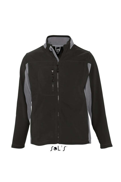 SO55500 - SOL'S NORDIC - MEN’S TWO-COLOUR ZIPPED FLEECE JACKET