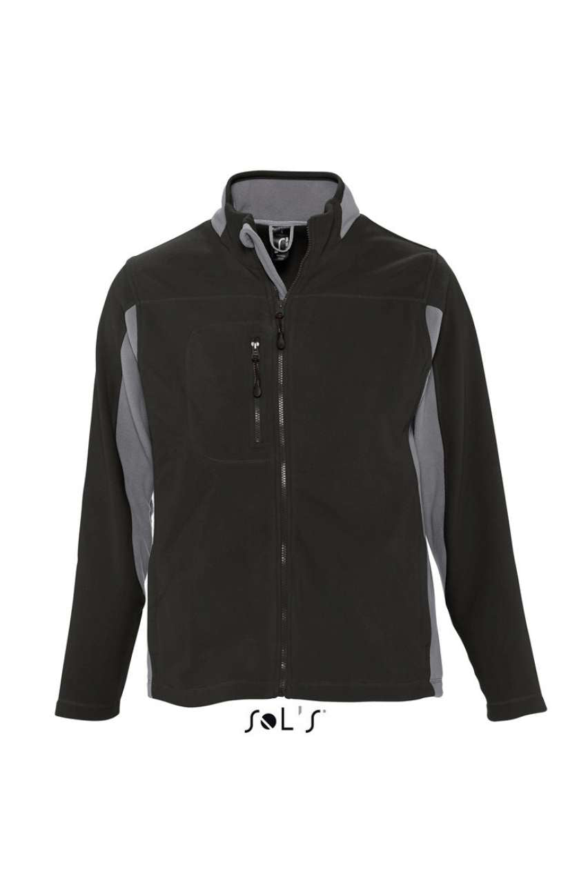 SO55500 - SOL'S NORDIC - MEN’S TWO-COLOUR ZIPPED FLEECE JACKET
