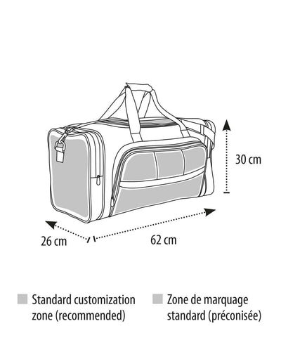 SO70900 - SOL'S WEEK-END - 600D POLYESTER MULTI-POCKET TRAVEL BAG