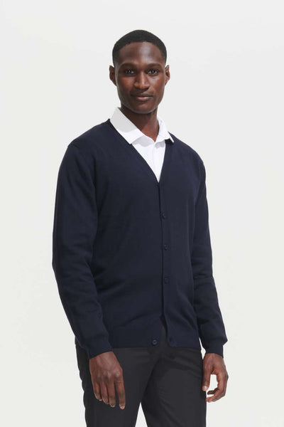 SO90011 - SOL'S GOLDEN MEN - V-NECK KNITTED CARDIGAN