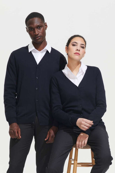 SO90011 - SOL'S GOLDEN MEN - V-NECK KNITTED CARDIGAN