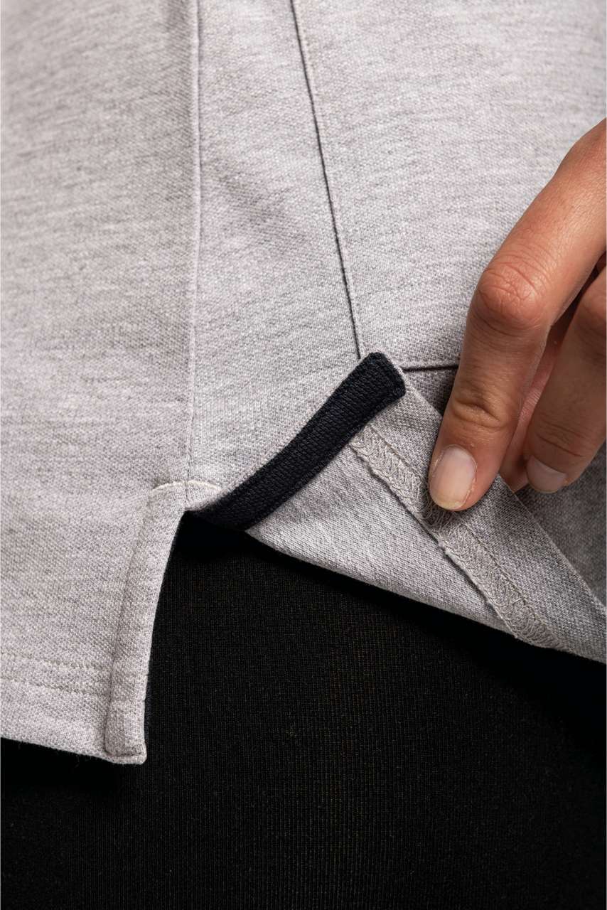 WK209 - LADIES’ SHORT-SLEEVED LONGLINE POLO SHIRT