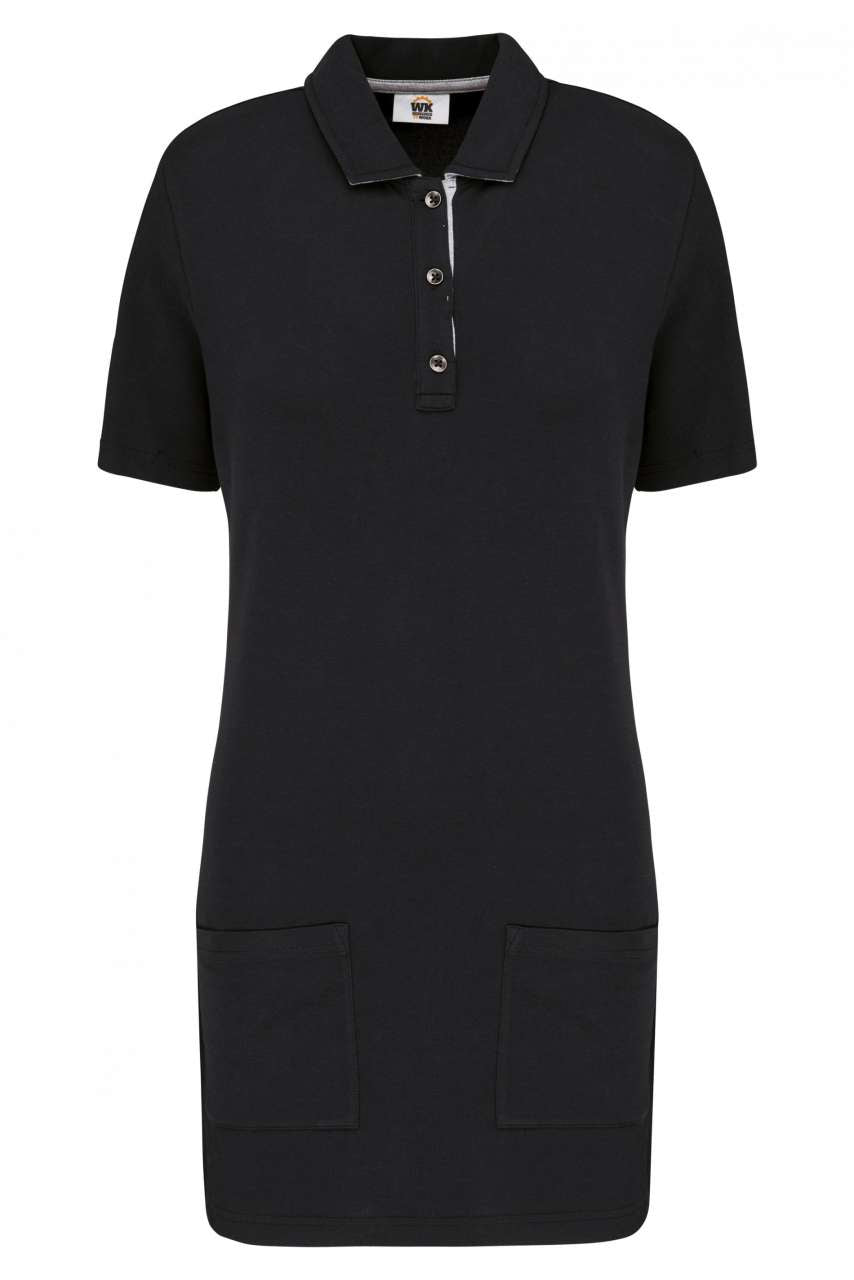 WK209 - LADIES’ SHORT-SLEEVED LONGLINE POLO SHIRT