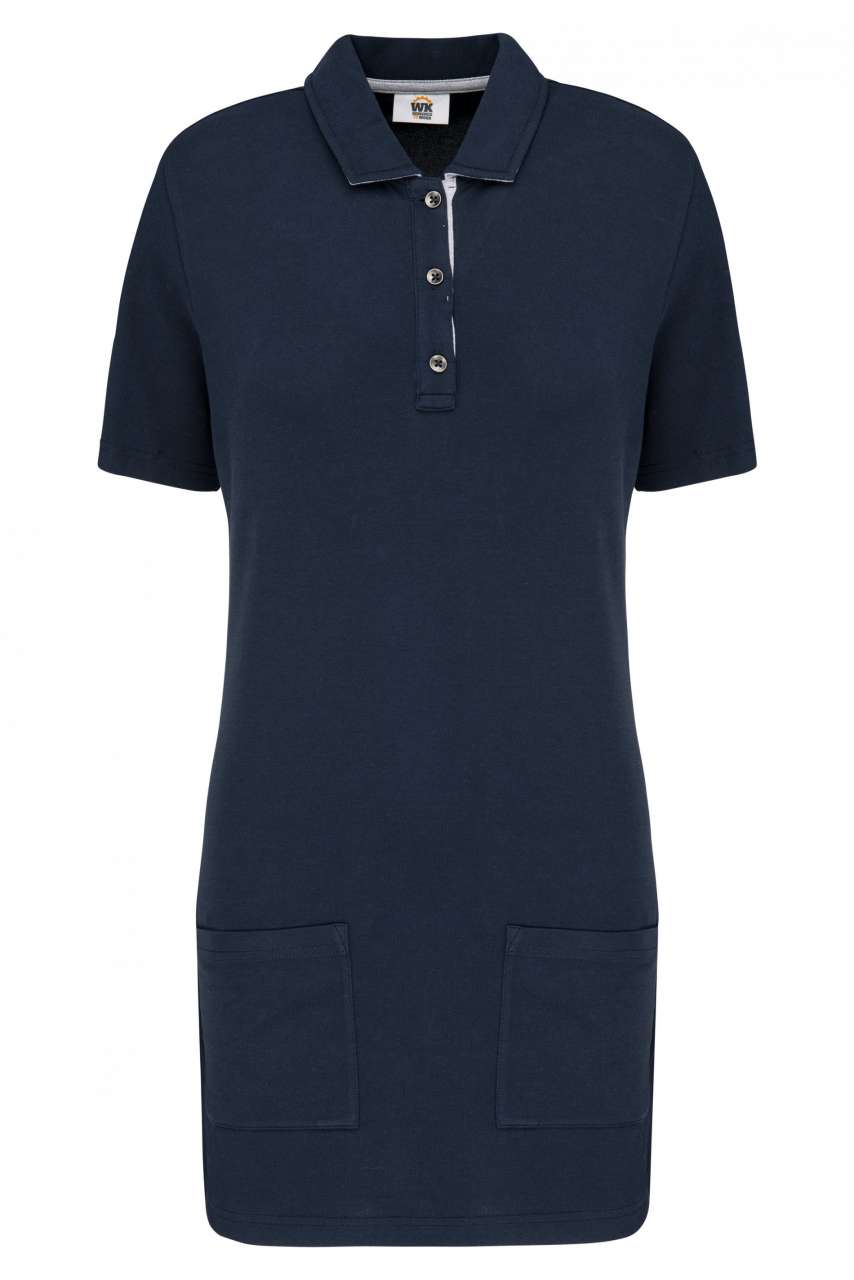 WK209 - LADIES’ SHORT-SLEEVED LONGLINE POLO SHIRT