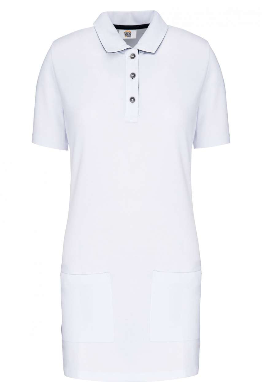 WK209 - LADIES’ SHORT-SLEEVED LONGLINE POLO SHIRT