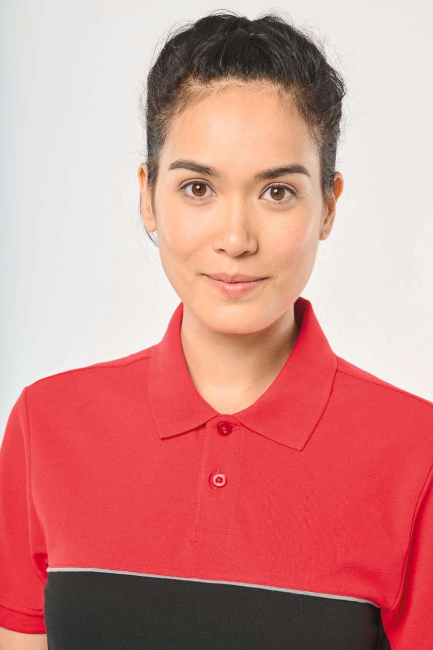 WK210 - UNISEX ECO-FRIENDLY TWO-TONE SHORT SLEEVE POLO SHIRT