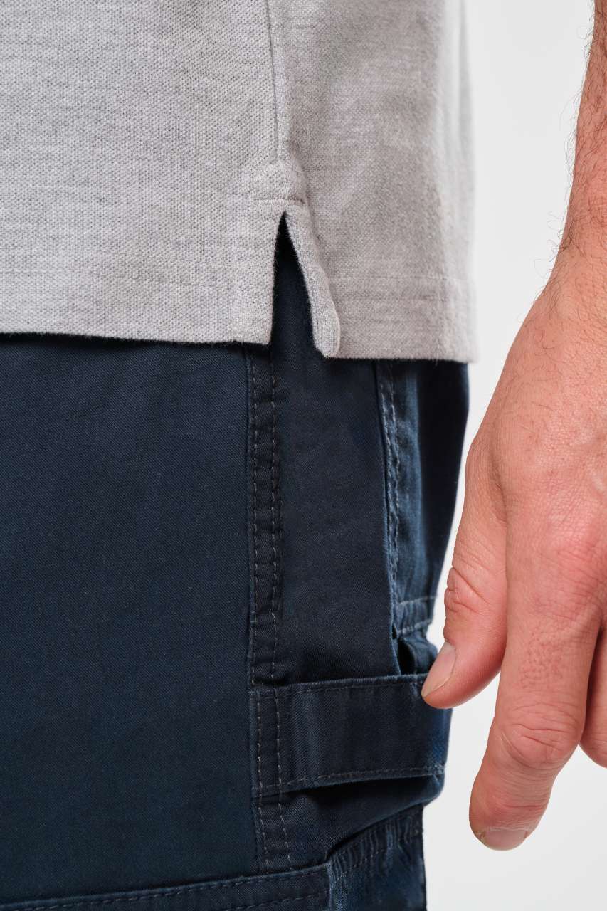 WK225 - MEN'S SHORT SLEEVE STUD POLO SHIRT