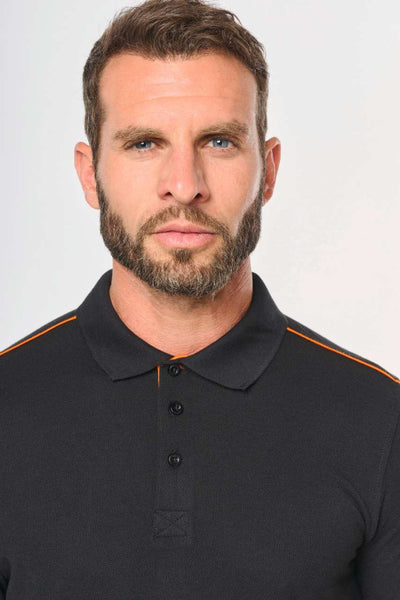 WK270 - MEN'S SHORT-SLEEVED CONTRASTING DAYTODAY POLO SHIRT