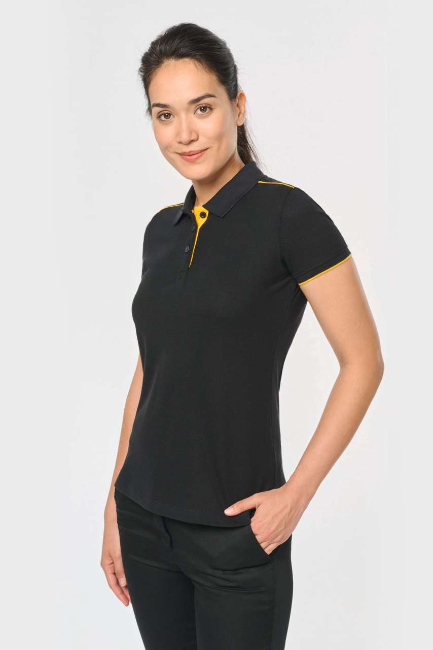 WK271 - LADIES' SHORT-SLEEVED CONTRASTING DAYTODAY POLO SHIRT
