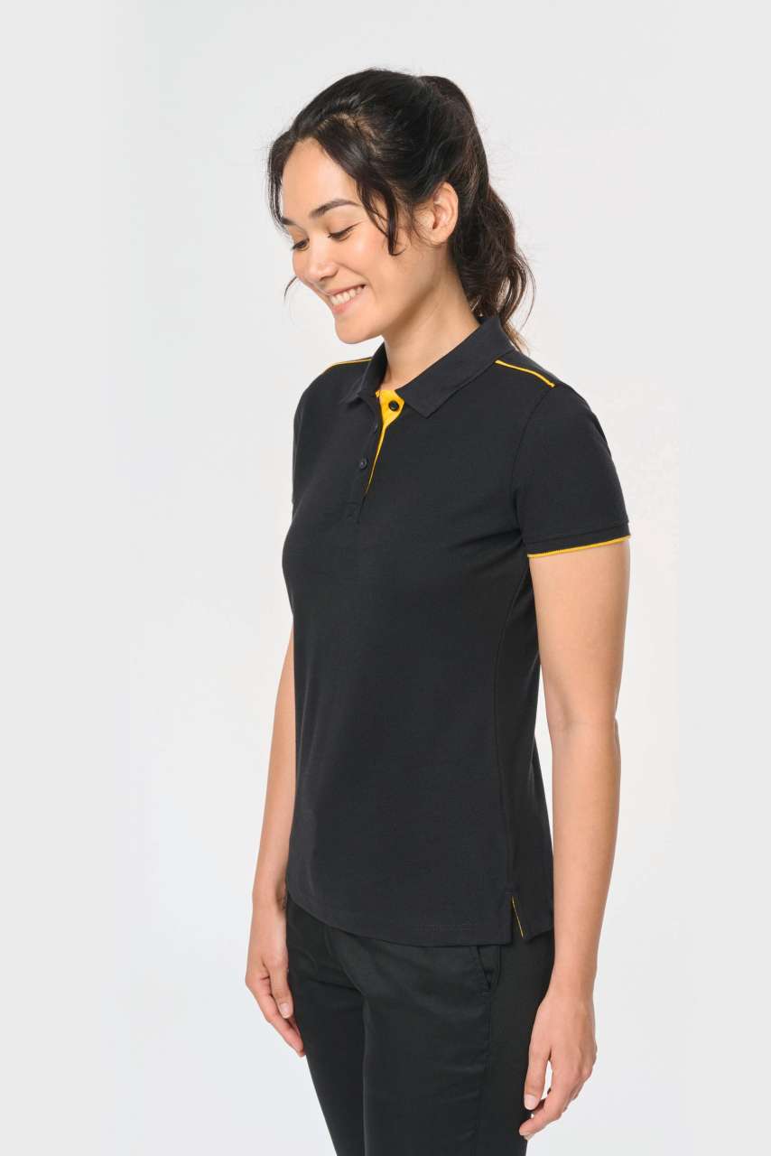 WK271 - LADIES' SHORT-SLEEVED CONTRASTING DAYTODAY POLO SHIRT