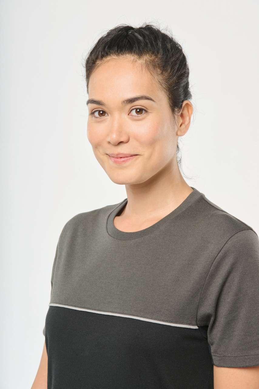 WK304 - UNISEX ECO-FRIENDLY SHORT SLEEVE TWO-TONE T-SHIRT