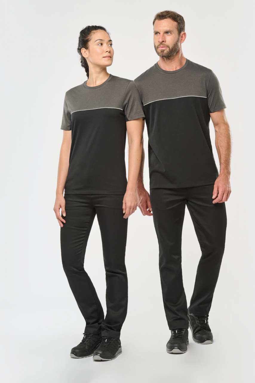 WK304 - UNISEX ECO-FRIENDLY SHORT SLEEVE TWO-TONE T-SHIRT