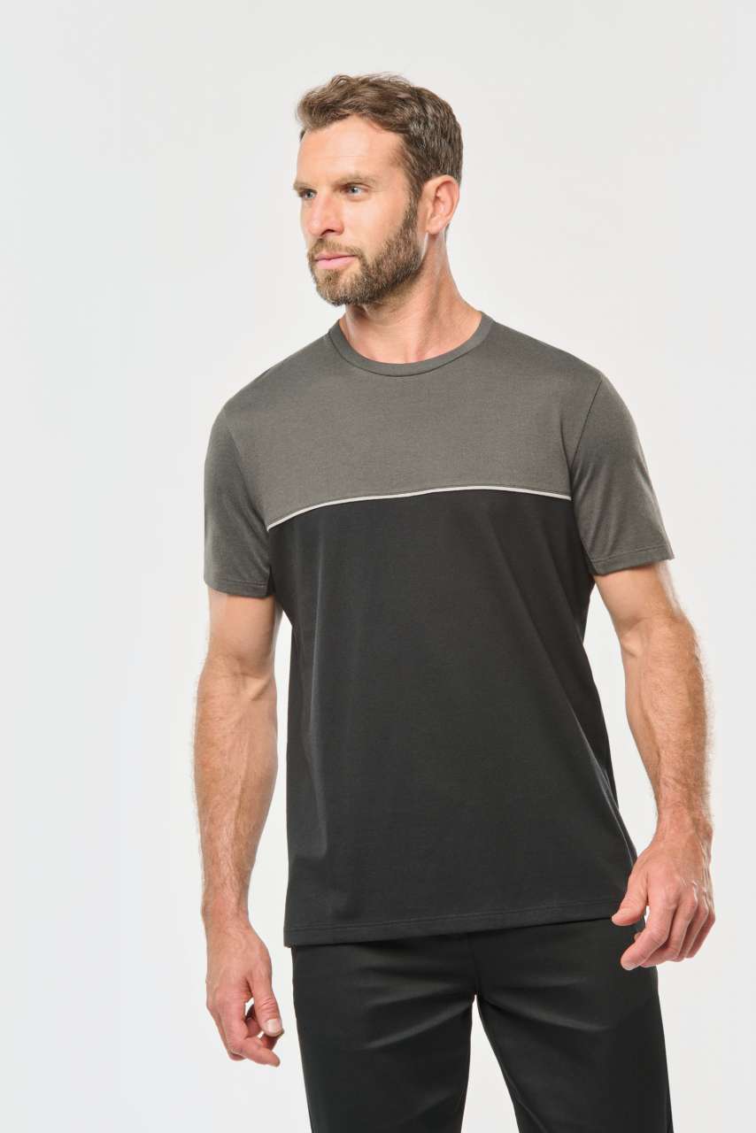 WK304 - UNISEX ECO-FRIENDLY SHORT SLEEVE TWO-TONE T-SHIRT