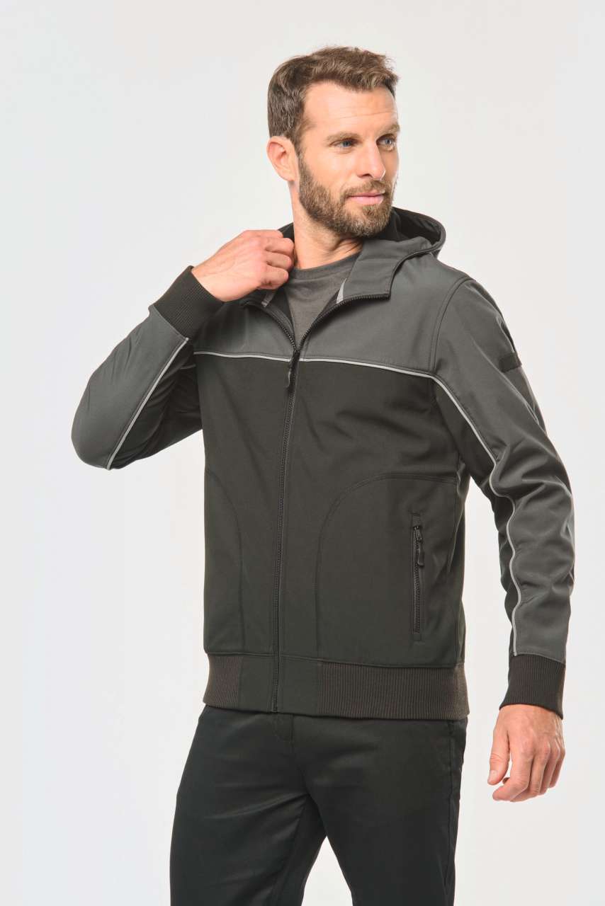 WK450 - UNISEX 3-LAYER TWO-TONE BIONIC SOFTSHELL JACKET