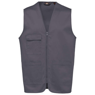 WK608 - UNISEX POLYCOTTON MULTI-POCKET VEST