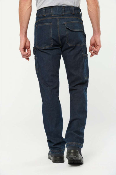 WK705 - MEN'S MULTIPOCKET DENIM TROUSERS
