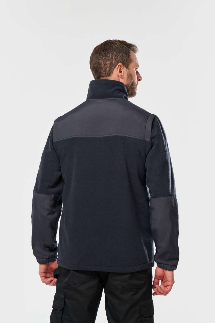 WK9105 - FLEECE JACKET WITH REMOVABLE SLEEVES