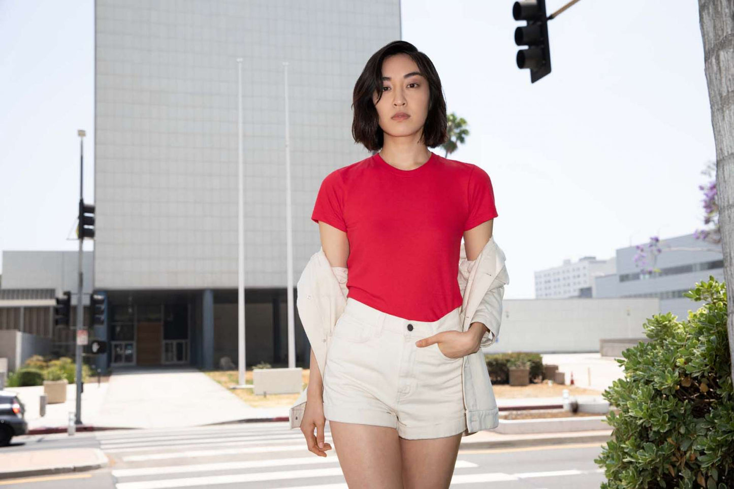 AA2102 - WOMEN'S FINE JERSEY SHORT SLEEVE T-SHIRT