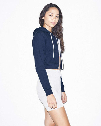 AAF397 - WOMEN'S FLEX FLEECE CROPPED ZIP HOODED SWEATSHIRT