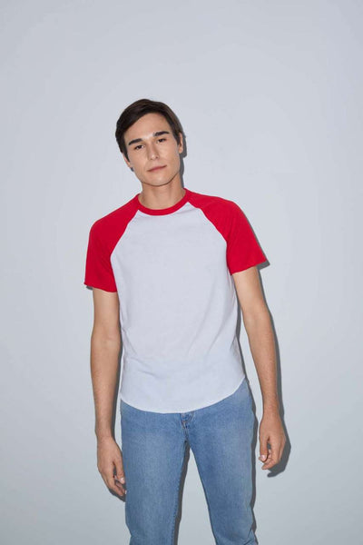 AARSABB4237 - UNISEX POLY-COTTON SHORT SLEEVE RAGLAN T-SHIRT