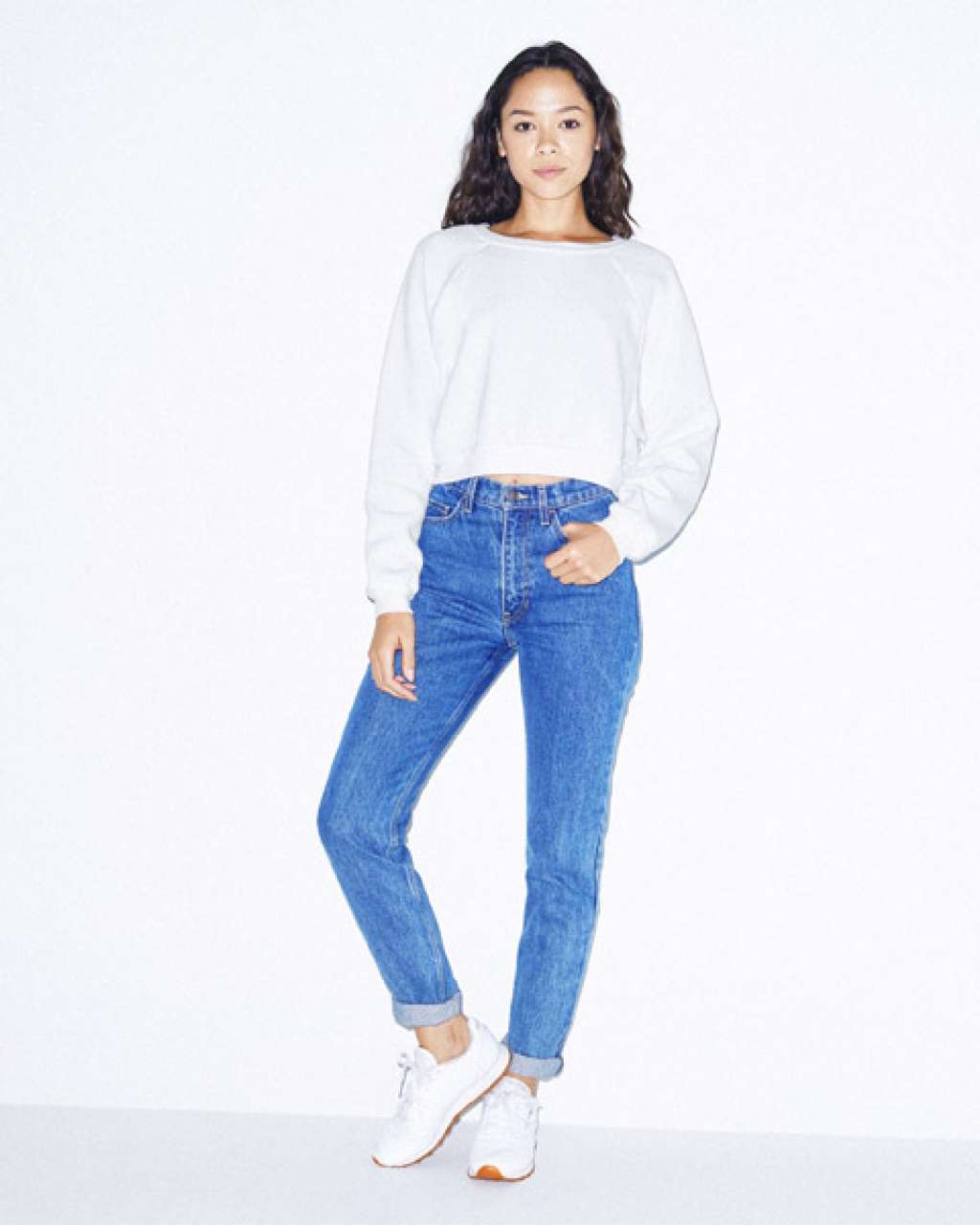 AARSAF3451 - WOMEN'S FLEX FLEECE CROP PULLOVER