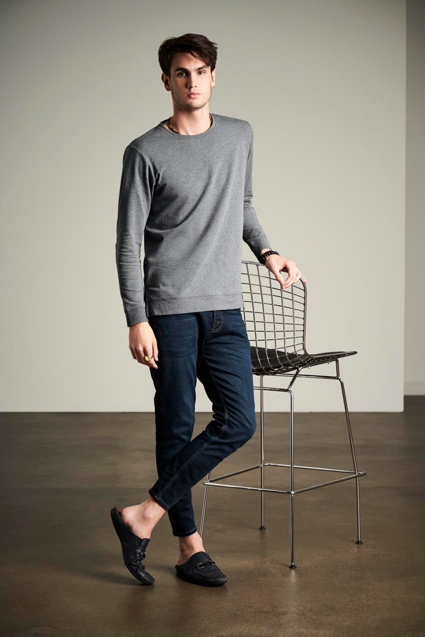 AN73000 - UNISEX LIGHT TERRY CREW