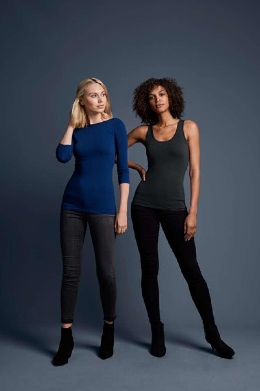 ANL2455 - WOMEN'S STRETCH 3/4 SLEEVE TEE