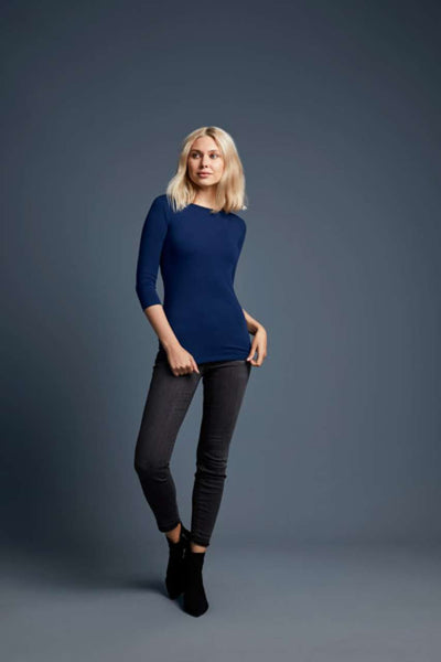 ANL2455 - WOMEN'S STRETCH 3/4 SLEEVE TEE