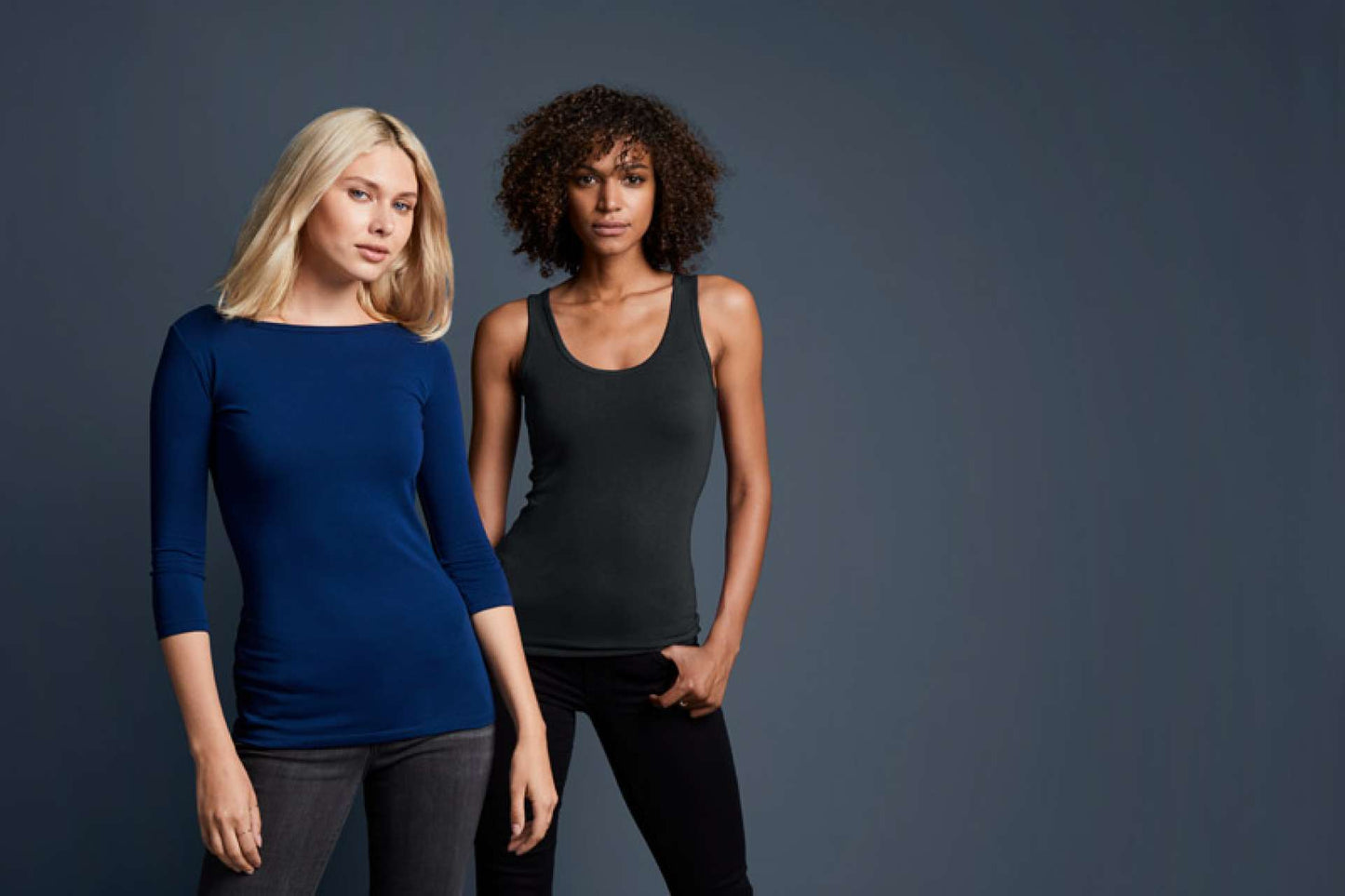 ANL2455 - WOMEN'S STRETCH 3/4 SLEEVE TEE