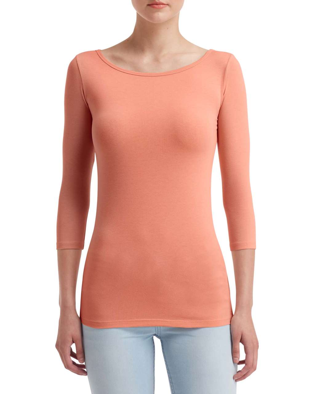 ANL2455 - WOMEN'S STRETCH 3/4 SLEEVE TEE