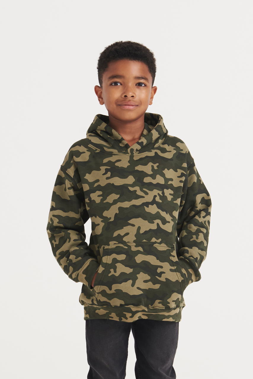 AWJH014J - KIDS CAMO HOODIE