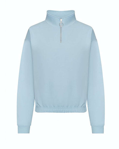 AWJH037 - WOMEN'S CROPPED 1/4 ZIP SWEAT