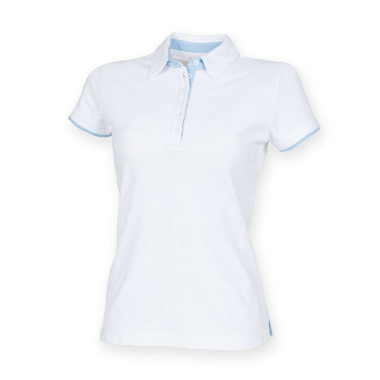 FR201 - LADIES CONTRAST POLO SHIRT