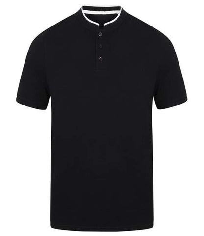 FR244 - STAND COLLAR STRETCH POLO SHIRT