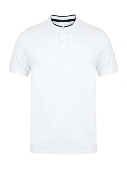 FR244 - STAND COLLAR STRETCH POLO SHIRT
