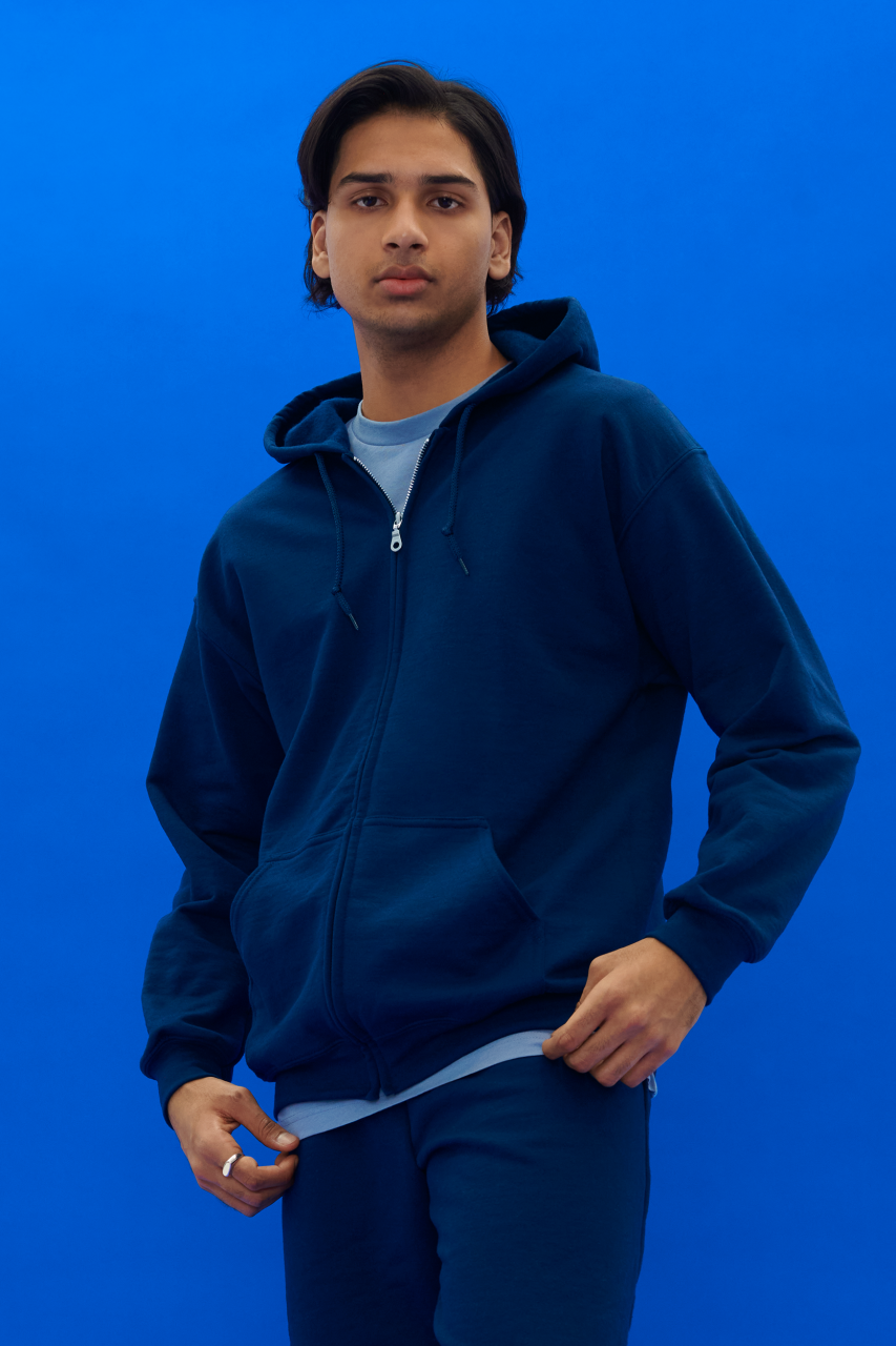 GI18600 - HEAVY BLEND™ ADULT FULL ZIP HOODED SWEATSHIRT – Mărimi XL